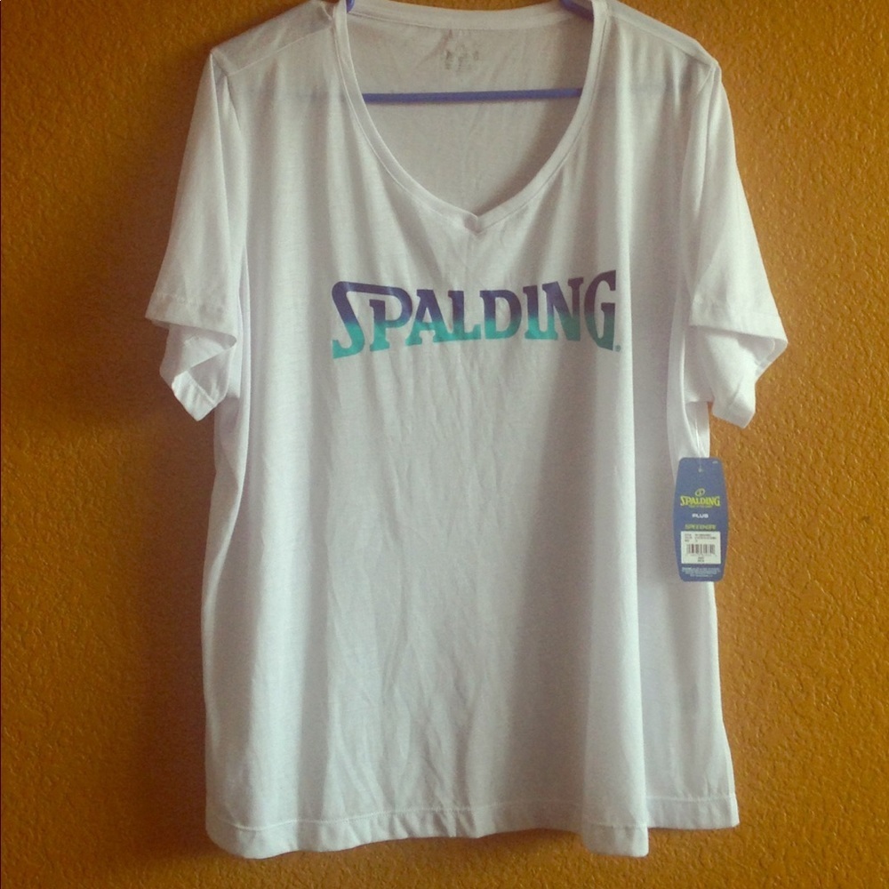 FINAL MARKDOWN Women's Spalding T-Shirt, Size 1X NWOT